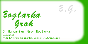 boglarka groh business card